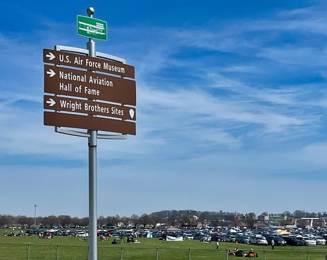 shots of Wright-Patterson Air Force base on solar eclipse day 2024