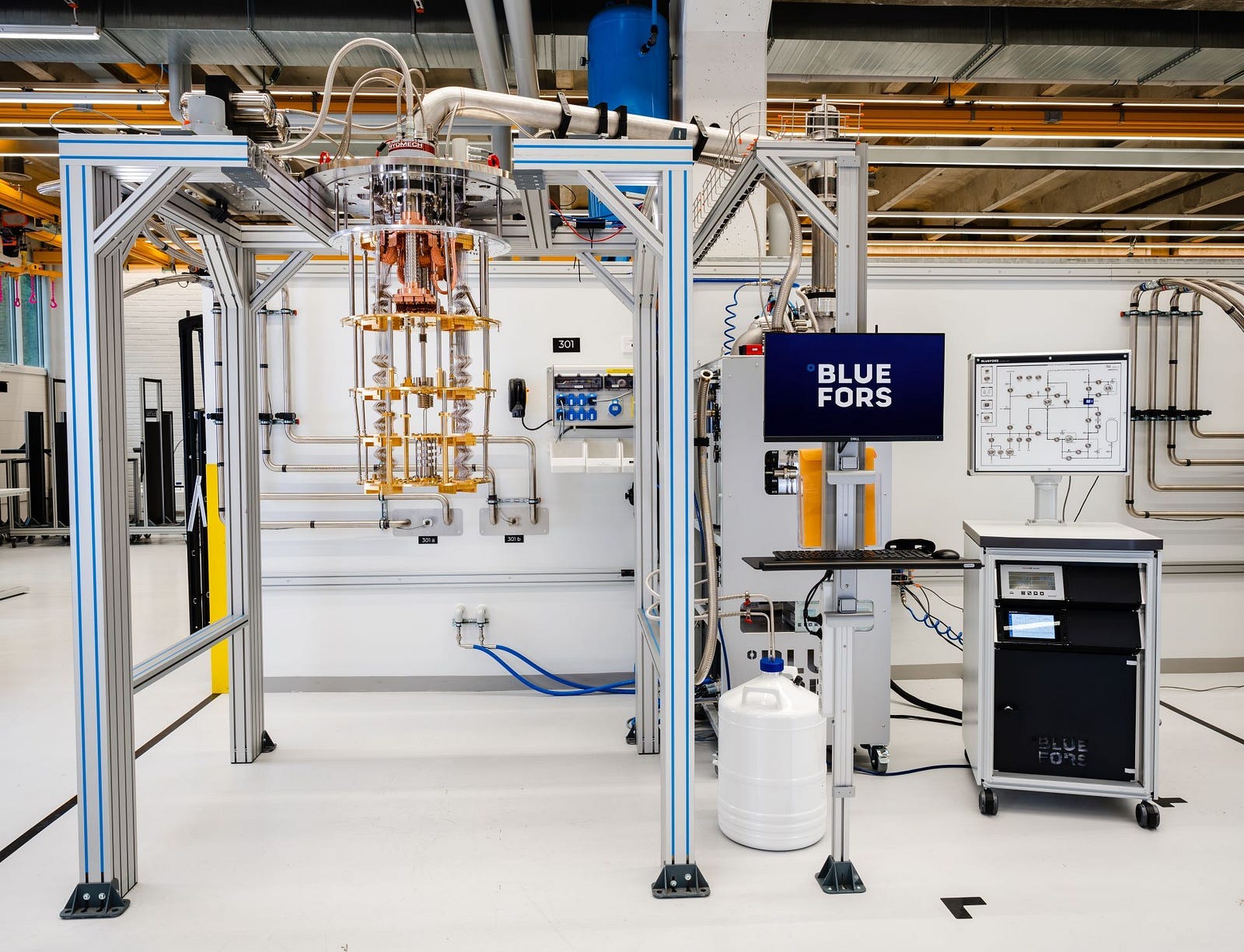 What a (cool) quantum computer looks like