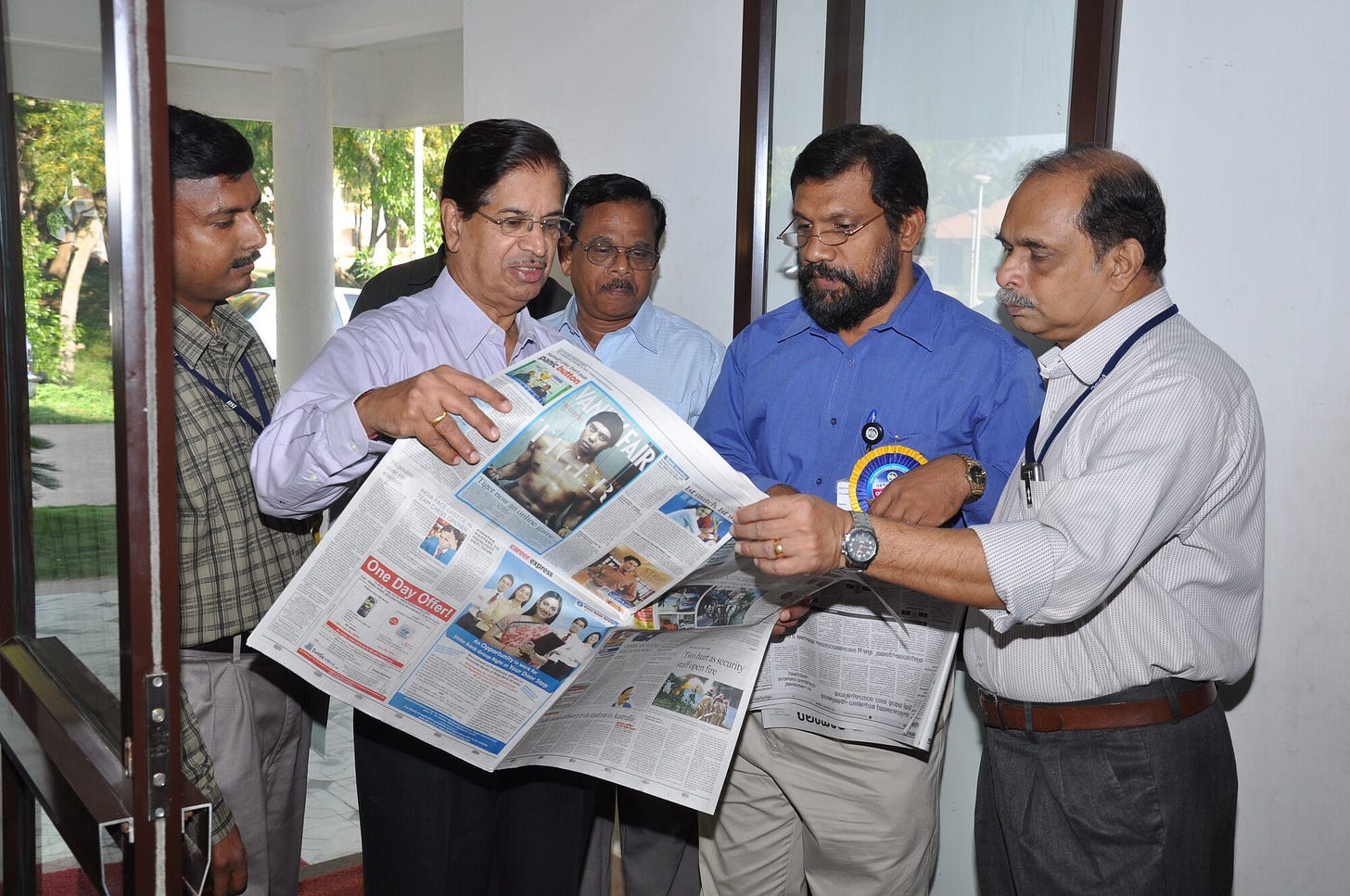 Joseph with colleagues at IIST. Joseph with colleagues at IIST.