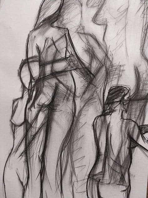 life drawing female nude cardiff merthyr