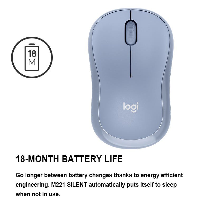 Original Logitech M221 Wireless Mouse Silent Mouse 3 Buttons 1000DPI With  2.4GHz Optical Computer Mice with USB Receiver - AliExpress