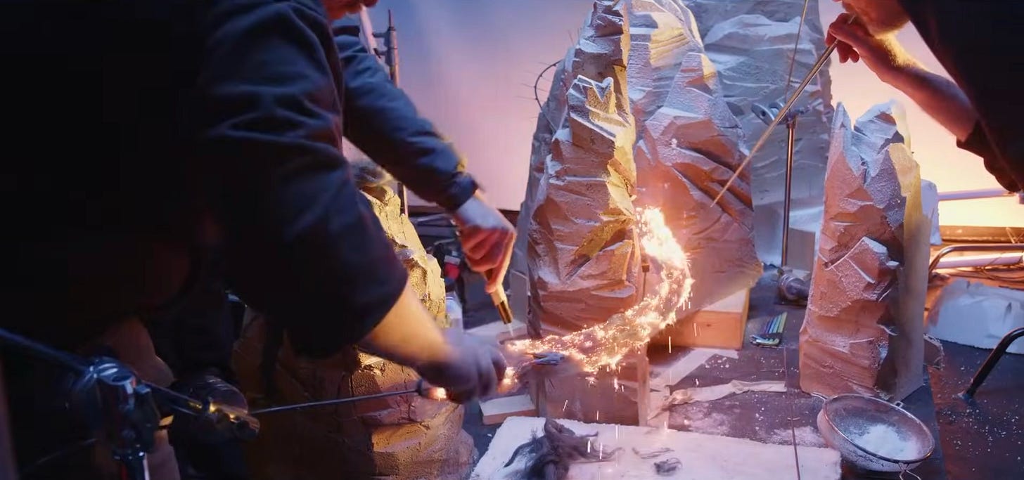 Khung hình intro Olympics 2026 của BBC làm bằng stop-motion