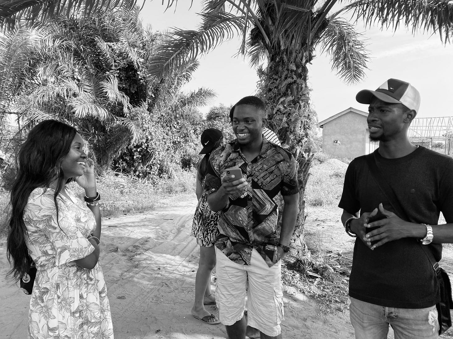 A group of friends on a day trip to Badagry in Lagos, Nigeria