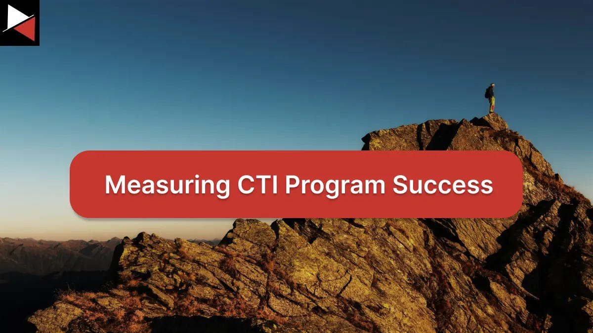 CTI Metrics for CTI Program Success Header