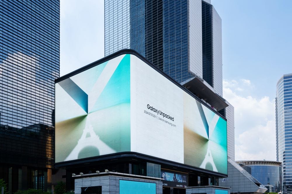 Samsung lance une campagne d'affichage mondiale pour Galaxy Unpacked July  2024 - NotebookCheck.biz News