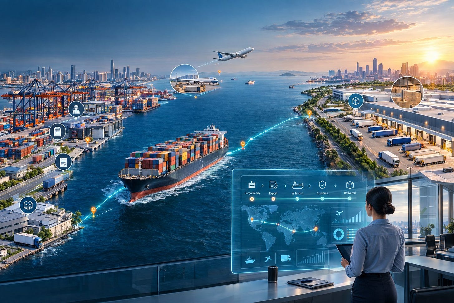 Freight Forwarding from China Ports to the USA | AEB Logistics Freight Forwarding from China Ports to the USA with AEB Logistics