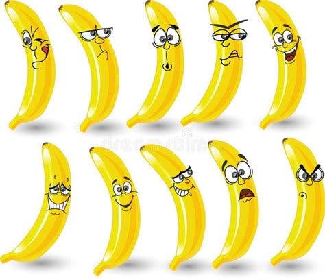 Cartoon Bananas with Emotions,vector Stock Vector - Illustration of ... Cartoon Bananas with Emotions,vector Stock Vector - Illustration of ...
