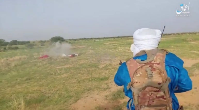 ISIS operative firing at the UAV. The Meir Amit Intelligence and Terrorism Information Center's Spotlight on Global Jihad