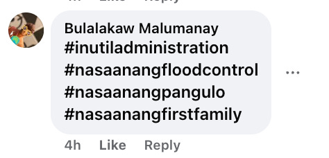 comment from facebook regarding floods caused by climate change. buhay copywriter regina peralta. comment from facebook regarding floods caused by climate change. buhay copywriter regina peralta.
