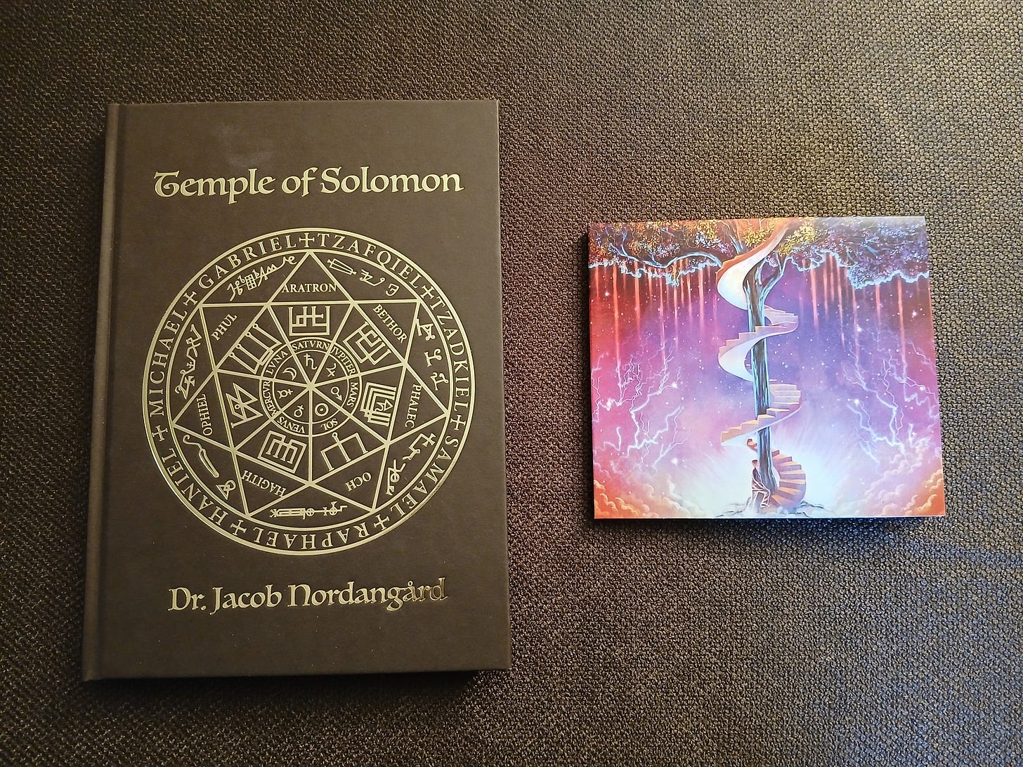 Kan vara en bild av ‎bok och ‎text där det står ”‎Temple of TempleofSolomon Solomon SATYRN EL CH OPHLEL Hmysre ARATRON ロスス e G PHUL 刊 BETHOR यু L PKAΣEΟ له م 不。 1 4 AEA ش nn HИy หวง Dr:JacobNordangard Dr. Jacob Nordangard‎”‎‎