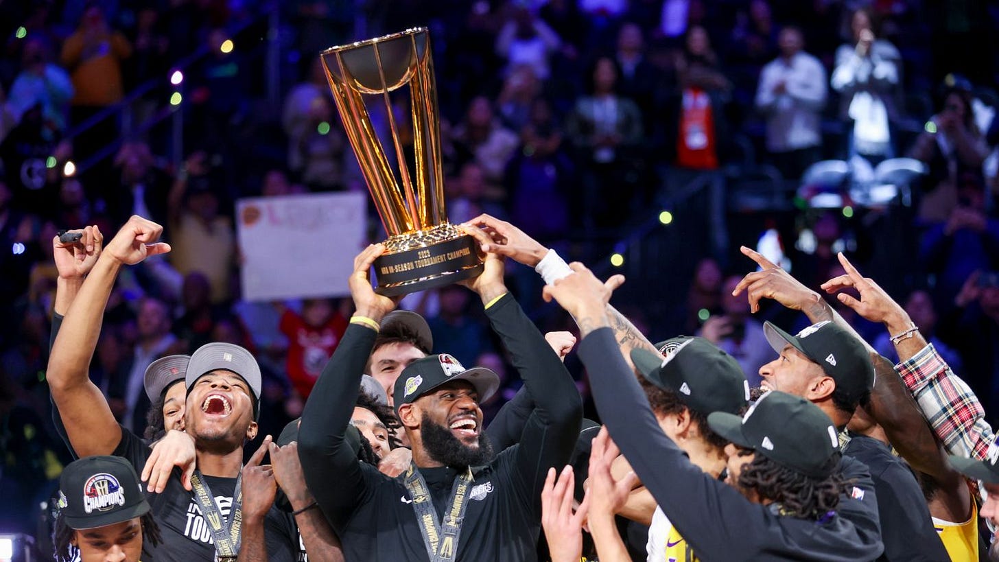 NBA Cup: LeBron James wins IST MVP as Los Angeles Lakers hold off Indiana  Pacers for debut title | CNN