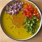 Pan-Fried Sardine Jardinera Dipping Oil