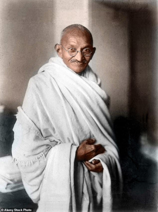 Even renowned anti-colonial leader Mahatma Gandhi isn't safe from the Labour-led government's woke tirade - because of a speech he made suggesting white people were degrading Hindus and Muslims Even renowned anti-colonial leader Mahatma Gandhi isn't safe from the Labour-led government's woke tirade - because of a speech he made suggesting white people were degrading Hindus and Muslims