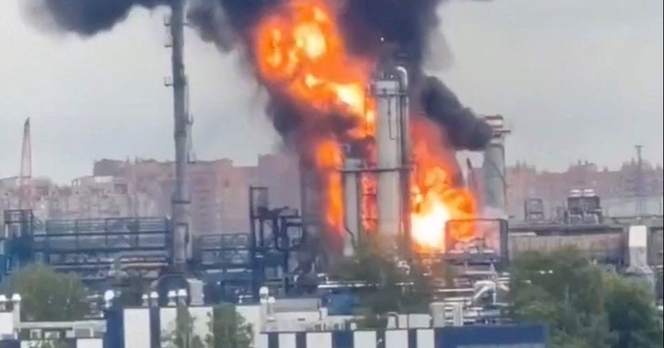 Ukrainian drone strike halts operations at Moscow oil refinery, sources say | Reuters Ukrainian drone strike halts operations at Moscow oil refinery, sources say | Reuters