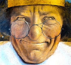 Close Up of King Cole by Maxfield Parrish