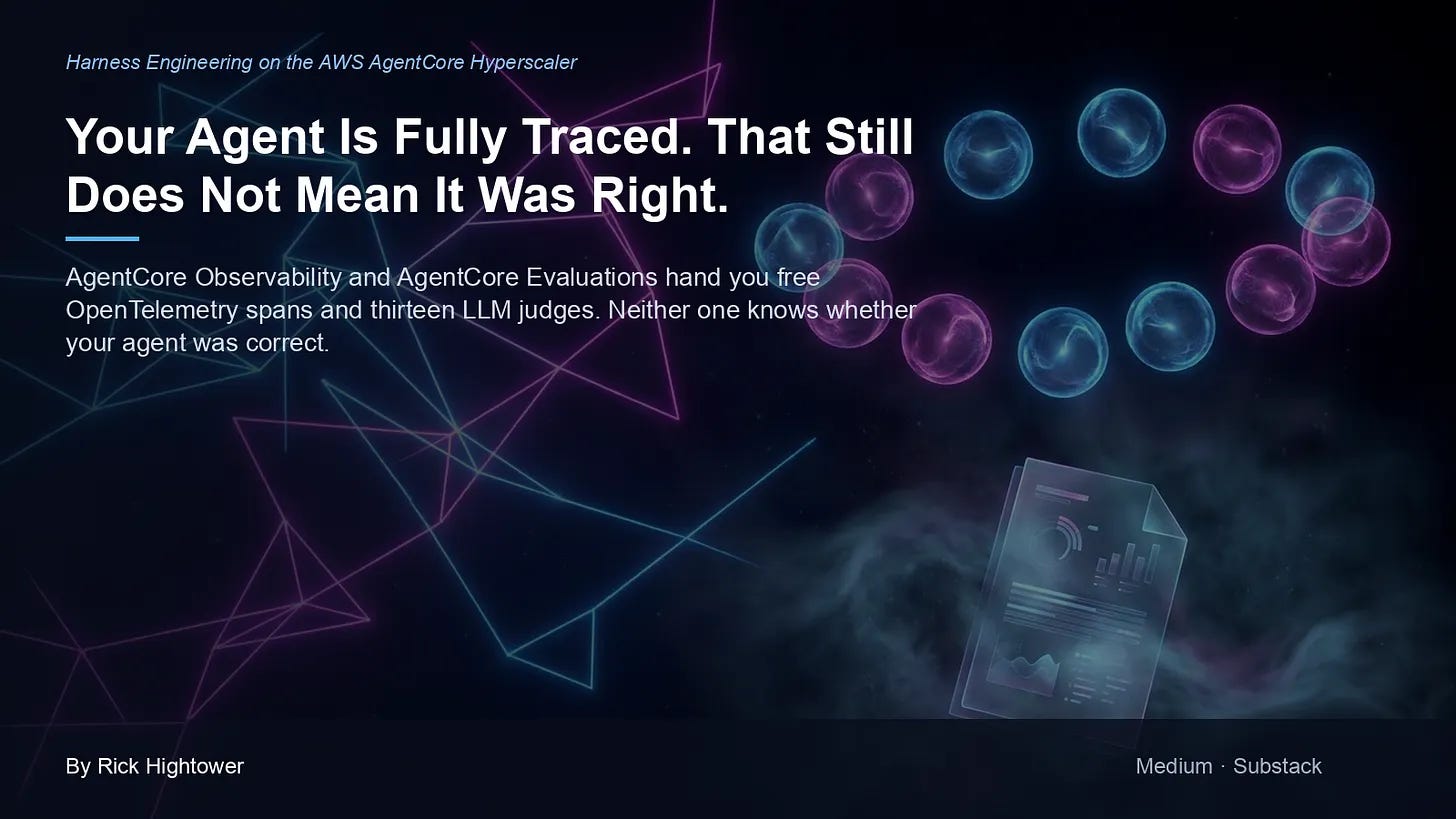 AgentCore X: Your Agent Is Fully Traced. That Still Does Not Mean It Was Right.
