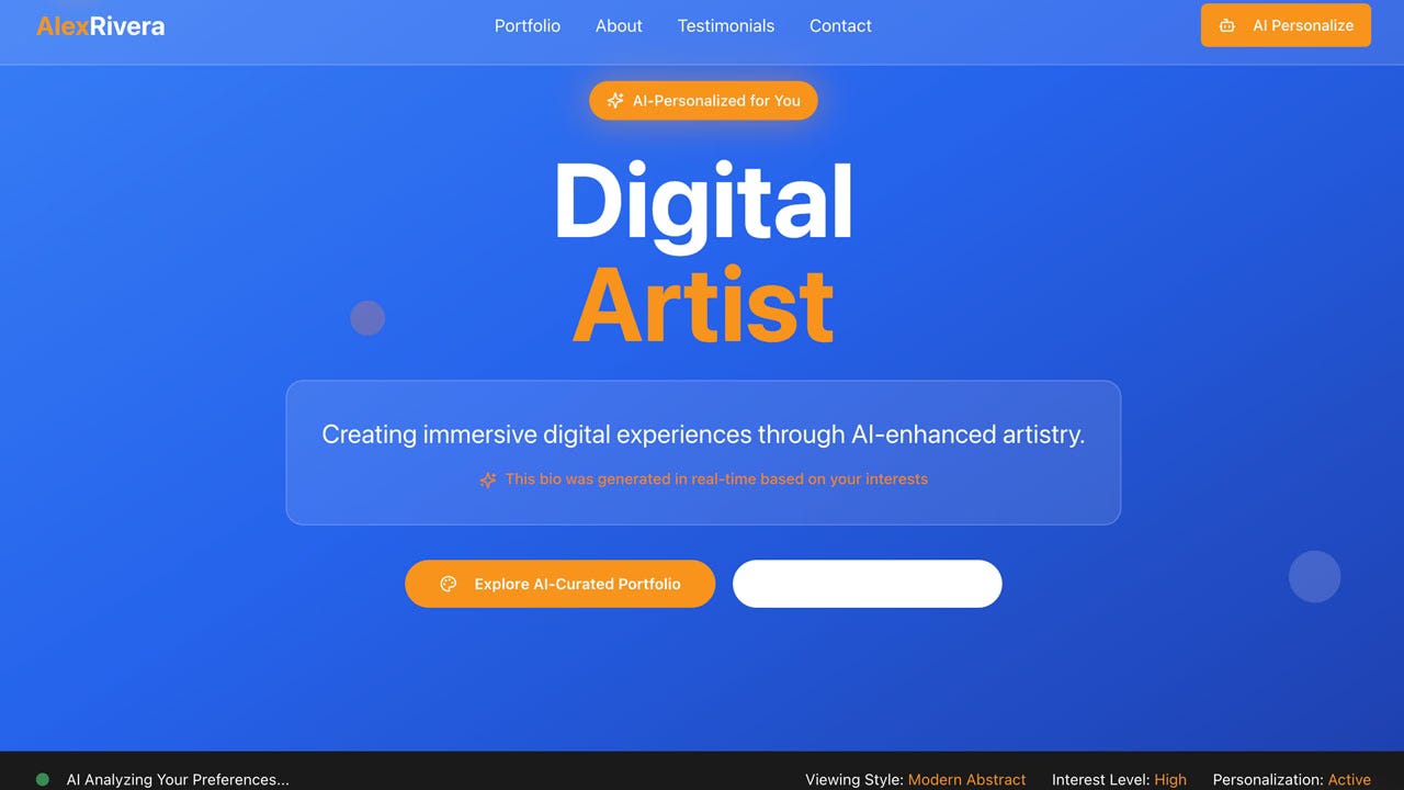 The 3 Second AI Portfolio: How to Implement Real Time Personalization