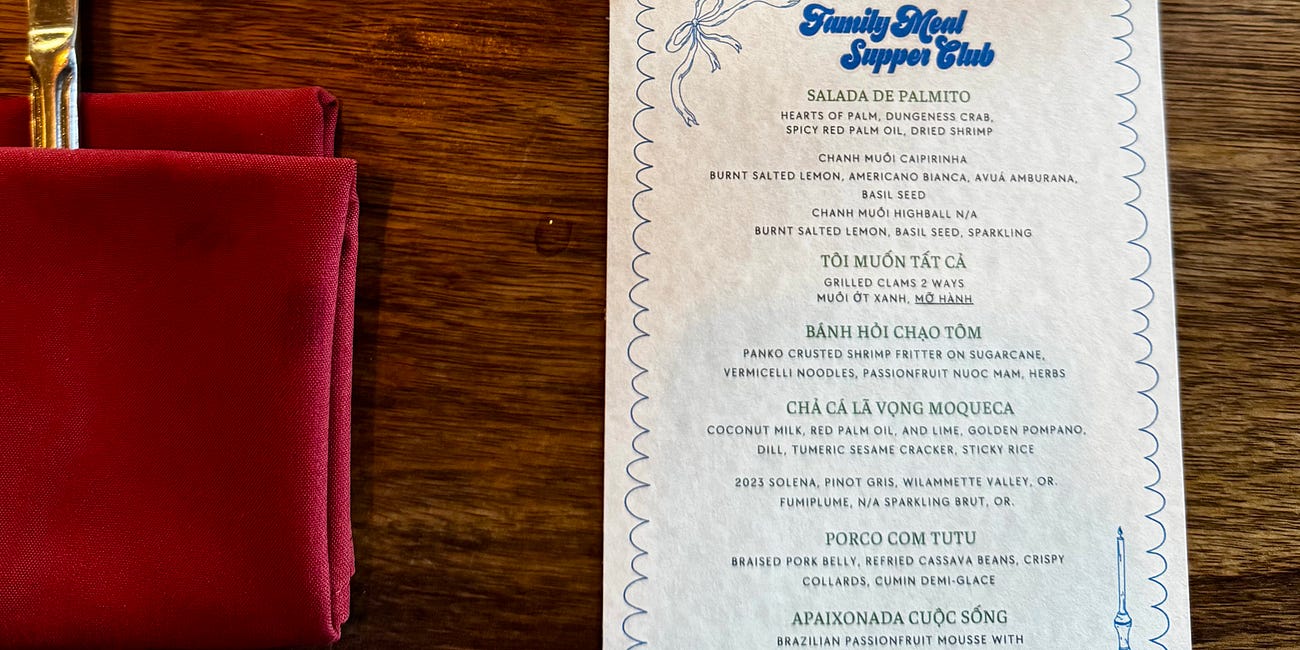 Family Meal Supper Club