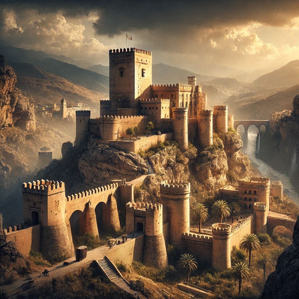 fortress in granada, spain surrendered to the christians in 1492