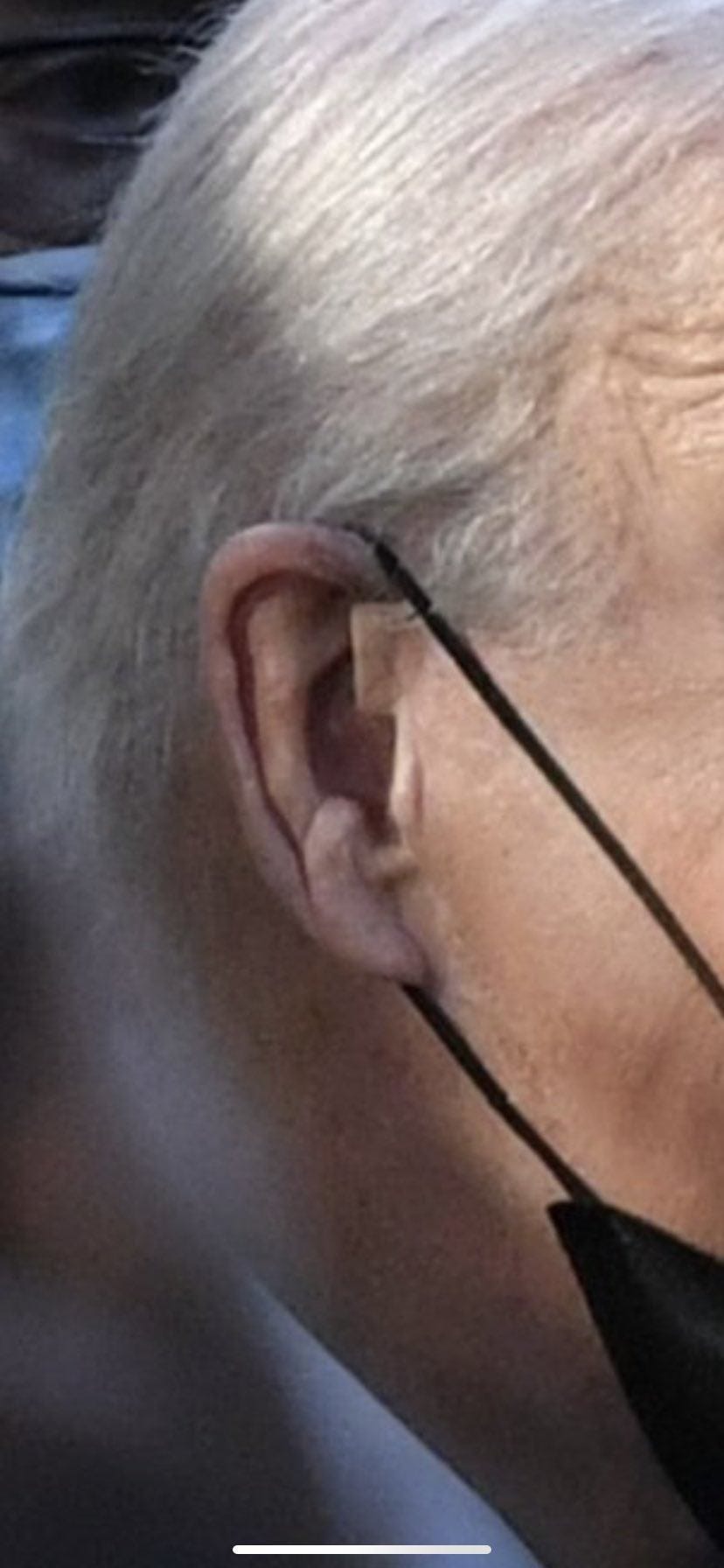 May be a closeup of one or more people