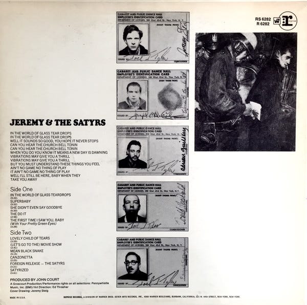 Jeremy & The Satyrs – Jeremy & The Satyrs Jeremy & The Satyrs – Jeremy & The Satyrs