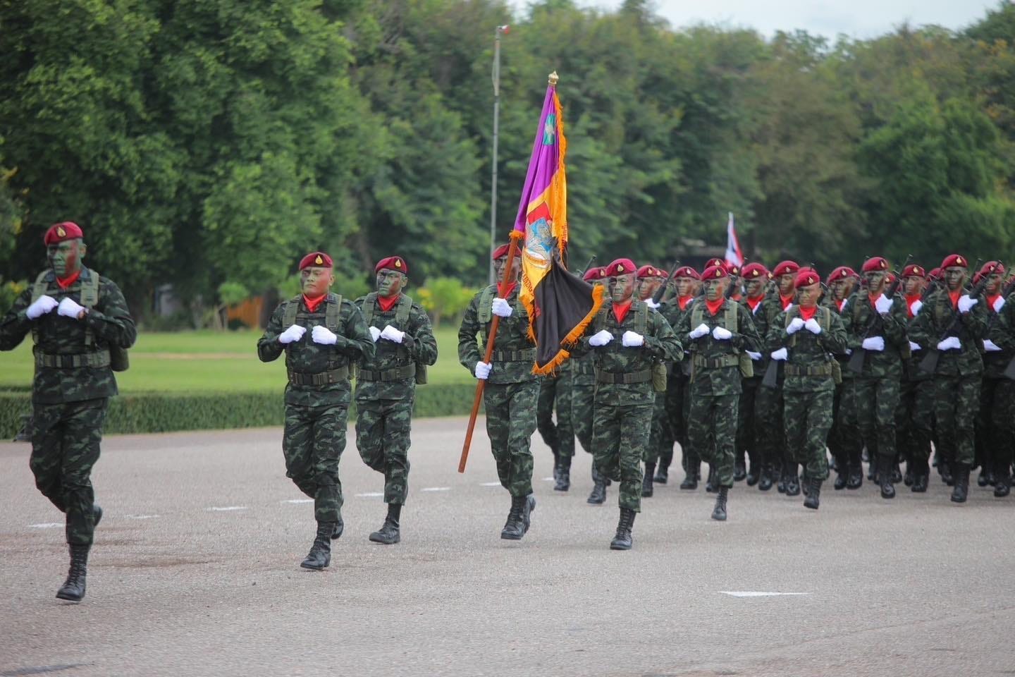 Thai soldiers during a parade. (File pic for general illustration: Facebook/Royal Thai Army)