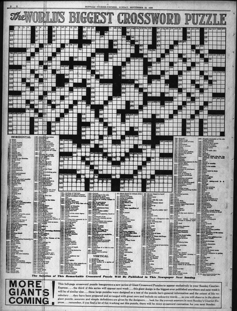 1936: the year in crosswords (1 of 2) - t campbell's grid