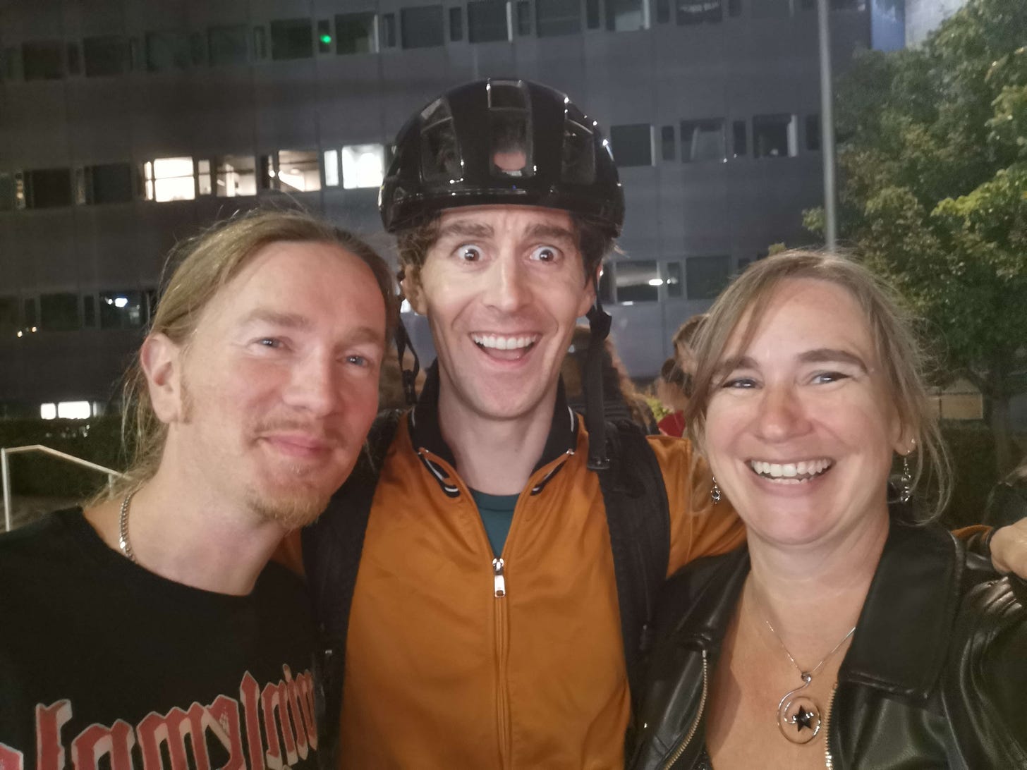 L to R - P M Buchan, Louis Maskell, Dr Pamela Buchan (2025)