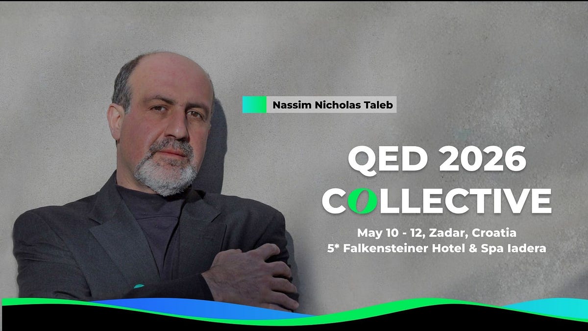 Taleb Rutkey Nassim Nicholas Taleb to Keynote QED 2026 in Zadar