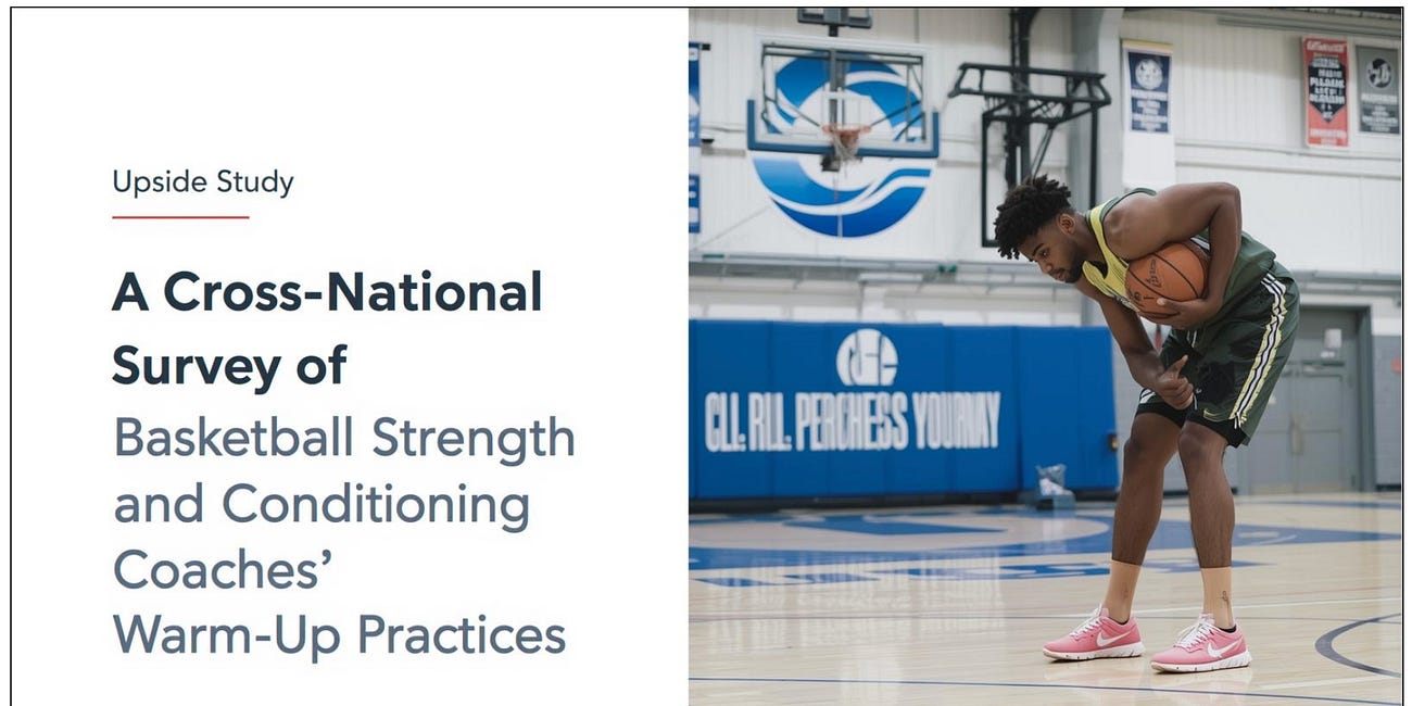 📚 Upside Studies: (1) NBA / FIBA Study: S&C Coaches’ Warm-Up Practices. (2) NFL Study: ACL Injuries (3) Study: Hamstring strain injuries (HSIs)