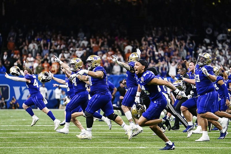 Penix Jr. leads Washington to 37-31 victory vs. Texas and spot in national  title game | Jefferson City News Tribune