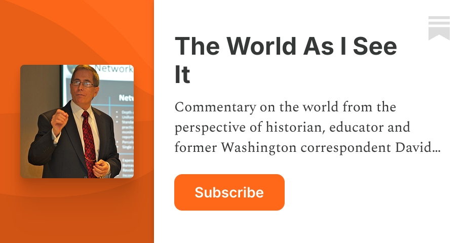 The World As I See It | David Jensen | Substack