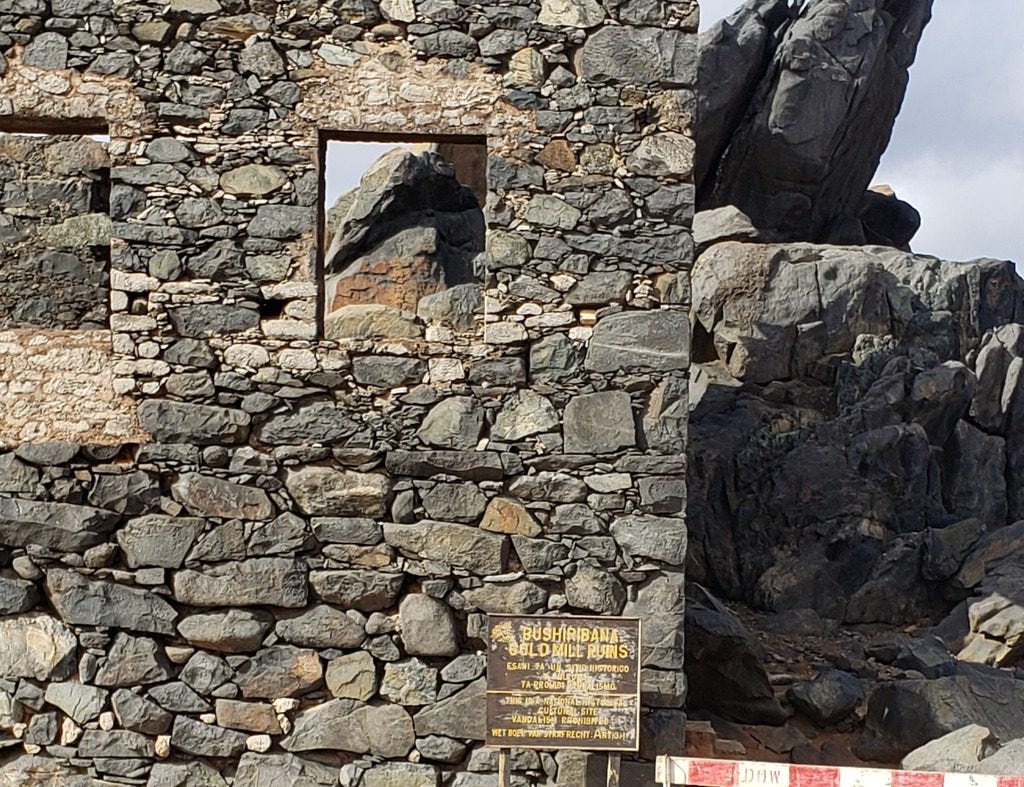 Bushiribana gold mine in Aruba
