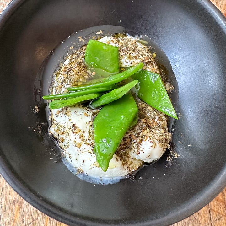 labné at Mokonuts restaurant in Paris