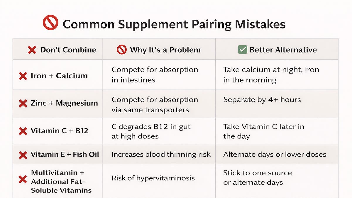 🧬 The Smart Supplement Guide: What to Take, When to Take It, and What ...