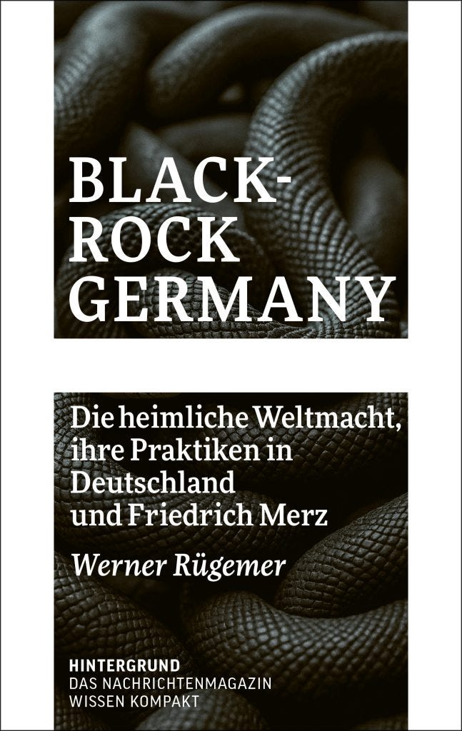 Cover des Buches 'Black Rock Germany' von Werner Rügemer
