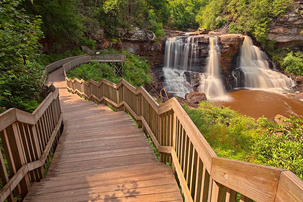 "Winding Blackwater Falls" by Bold Frontiers is licensed under CC BY 2.0