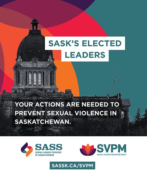 The Sexual Violence Prevention Month (SVPM) 2026 Digital Toolkit graphics.