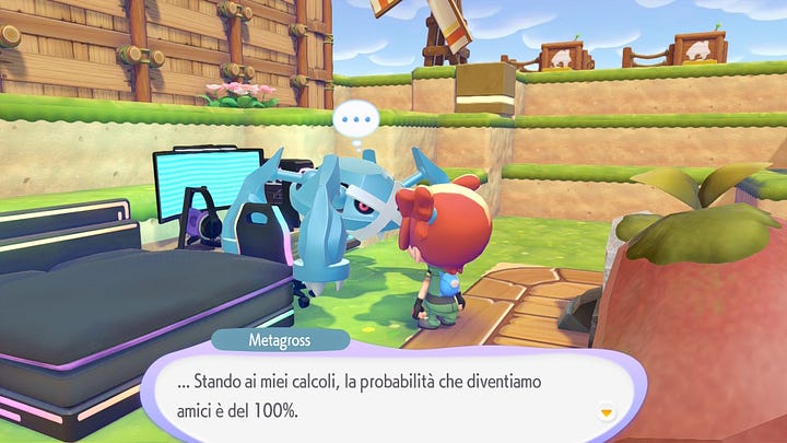 Dialoghi Pokémon Pokopia.