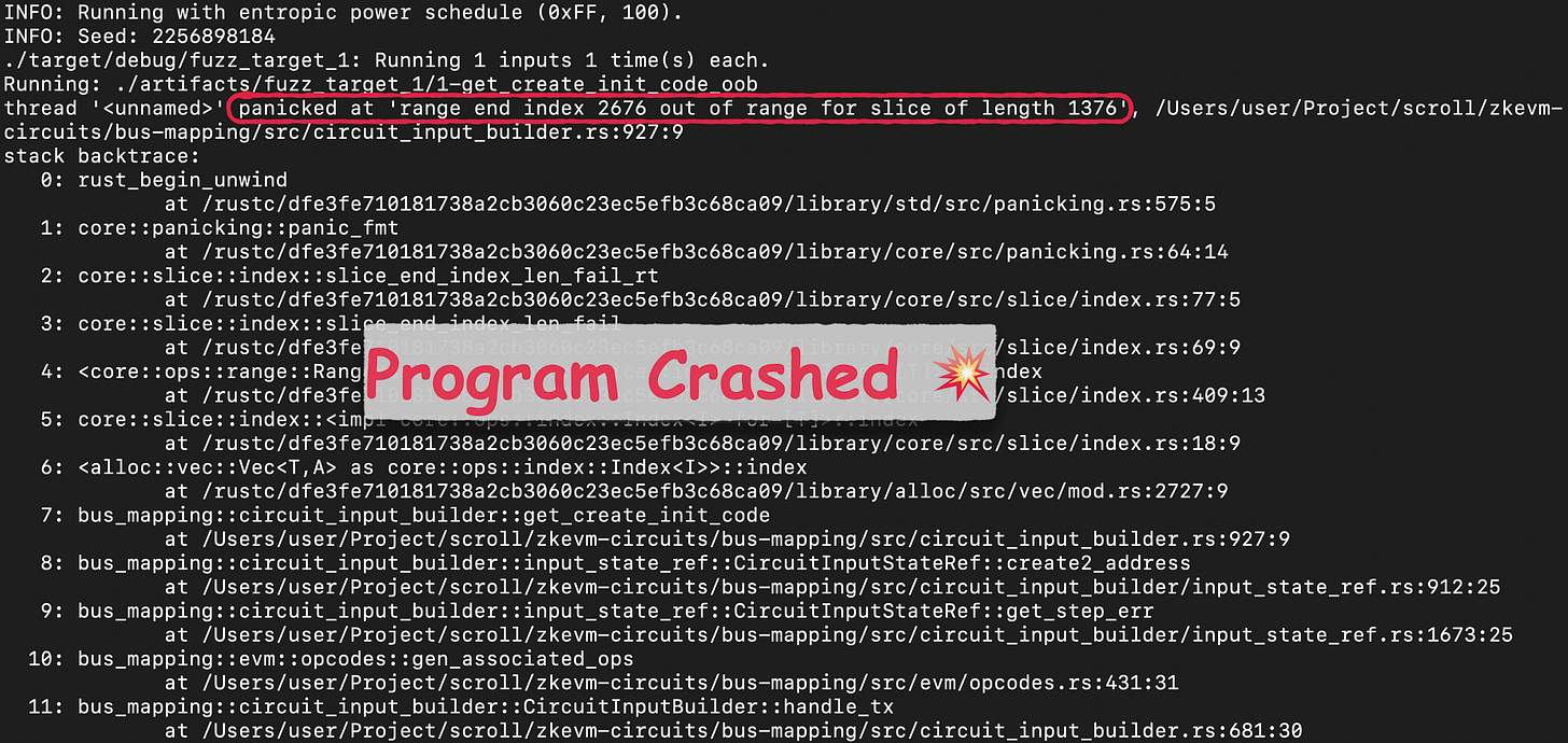 crashed
