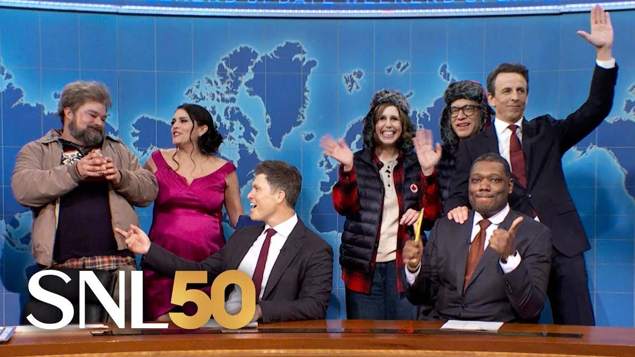 Weekend Update ft. Bobby Moynihan, Cecily Strong, Fred Armisen, Vanessa Bayer, Bill Murray – SNL50 Weekend Update ft. Bobby Moynihan, Cecily Strong, Fred Armisen, Vanessa Bayer, Bill Murray – SNL50