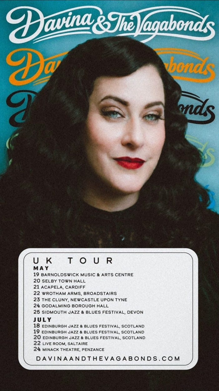 Davina and the Vagabonds – UK / European Tour Dates