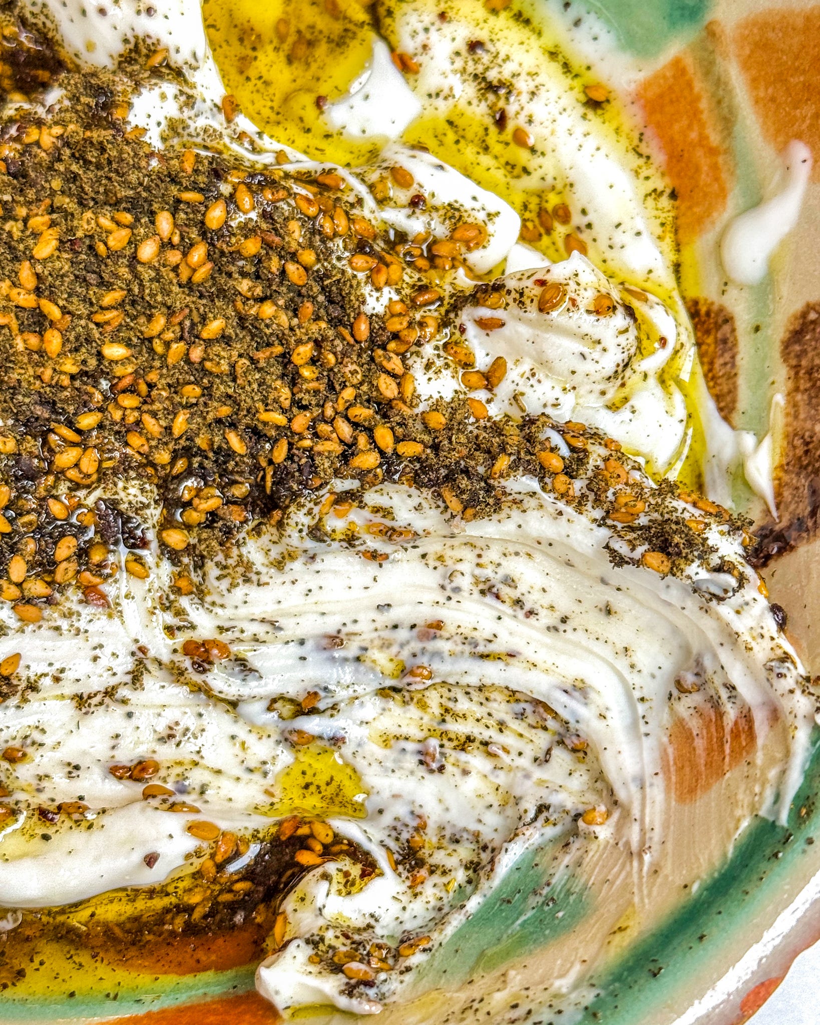 LAMB CHOPS WITH ZA'ATAR, PISTACHIOS AND TAHINI