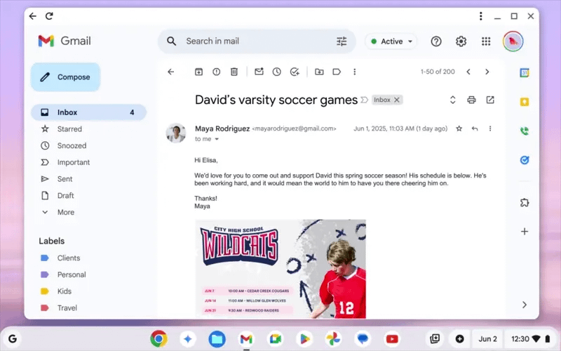 Chrome OS updates 2025