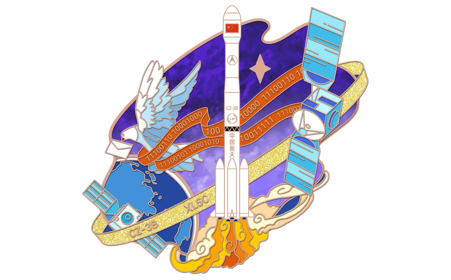The China Academy of Launch Vehicle Technology’s patch for the Long March 3B/E’s launch mission on July 23rd 2026. The China Academy of Launch Vehicle Technology’s patch for the Long March 3B/E’s launch mission on July 23rd 2026.