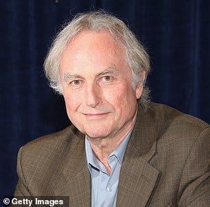 The experts including evolutionary biologist Richard Dawkins (pictured) urge her to implement the outstanding provisions of the Higher Education Freedom of Speech Act