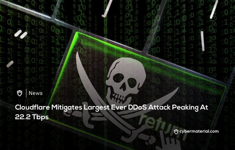 Cloudflare Mitigates 22Tbps DDoS Attack - CyberMaterial