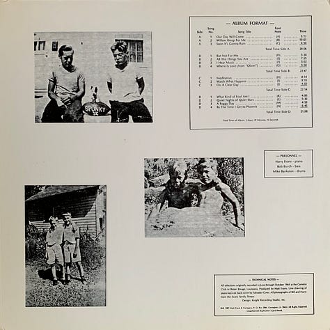 Recent Acquisition: Harry Evans Trio - Someday We'll Be Together Again