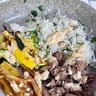 Japanese sweet carrot rice bowl
