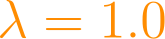\lambda = 1.0